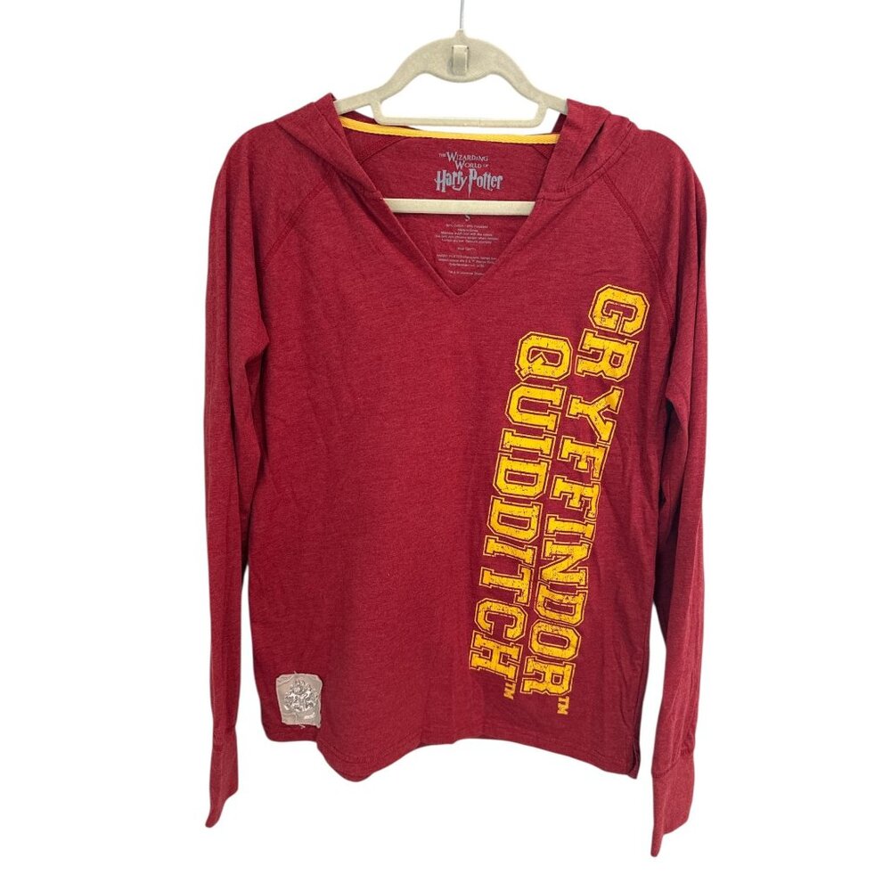 Universal Studios Long Sleeve Harry Potter Hooded T Shirt, size small